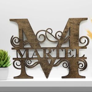 Monogram Wood Signs